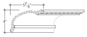 2D View of Plaster Cove Moulding – DC504-018 2D View image of Plaster Cove Moulding – DC504-018