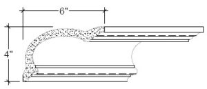 2D View of Plaster Cove Moulding – DC504-033 2D View image of Plaster Cove Moulding – DC504-033