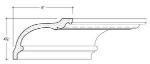 2D View of Plaster Cove Moulding – DC504-041 2D View image of Plaster Cove Moulding – DC504-041