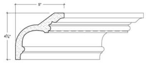 2D View of Plaster Cove Moulding – DC504-042 2D View image of Plaster Cove Moulding – DC504-042