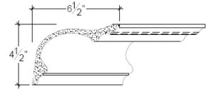2D View image of Plaster Cove Moulding – DC504-043