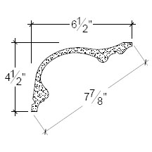 Side View image of Plaster Cove Moulding – DC504-043