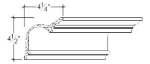 2D View of Plaster Cove Moulding – DC504-047A 2D View image of Plaster Cove Moulding – DC504-047A
