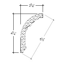 Side View image of Plaster Cornice – DC504-052