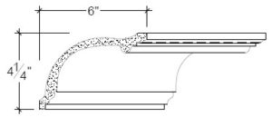 2D View of Plaster Cove Moulding – DC504-057 2D View image of Plaster Cove Moulding – DC504-057