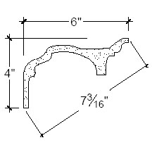 Side View image of Plaster Cove Moulding – DC504-096