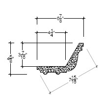 Side View image of Plaster Cove Lighting – DC504-115