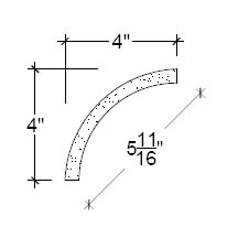 Side View of Plaster Cove Moulding – DC504-121B Side View image of Plaster Cove Moulding – DC504-121B