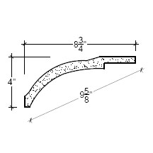 Side View image of Plaster Cove Moulding – DC504-174