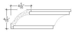 2D View of Plaster Cove Moulding – DC504-175B 2D View image of Plaster Cove Moulding – DC504-175B