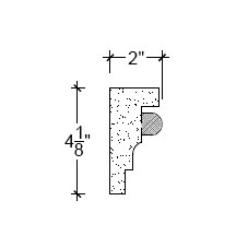 Side View image of Plaster Frieze Moulding – DC504-186