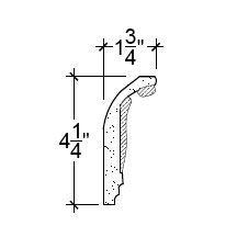 Side View image of Plaster Cornice – DC504-187