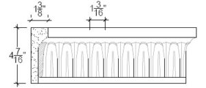2D View image of Plaster Cornice – DC504-203