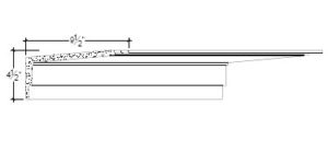 2D View image of Plaster Crown Moulding – DC504-239