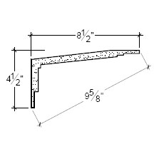Side View image of Plaster Crown Moulding – DC504-239B