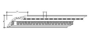 2D View image of Plaster Cornice – DC504-263