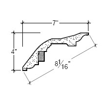 Side View image of Plaster Cornice – DC504-263