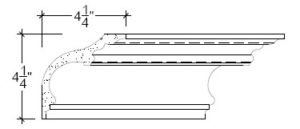 2D View of Plaster Cove Moulding – DC504-283 2D View image of Plaster Cove Moulding – DC504-283