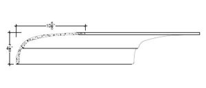 2D View image of Plaster Cove Moulding – DC504-287