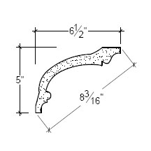 Side View image of Plaster Cove Moulding – DC505-040