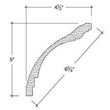 Side View image of Plaster Cove Moulding – DC505-049