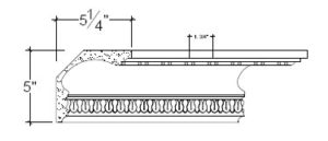 2D View image of Plaster Cornice – DC505-054