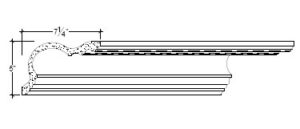 2D View image of Plaster Cove Moulding – DC505-072