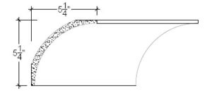 2D View image of Plaster Cove Moulding – DC505-121