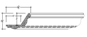 2D View image of Plaster Cove Lighting – DC505-122B