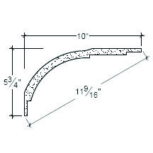 Side View image of Plaster Cove Moulding – DC505-129A