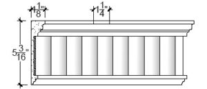 2D View image of Plaster Cornice – DC505-136
