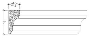 2D View image of Plaster Frieze Moulding – DC505-146
