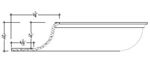 2D View image of Plaster Cove Lighting – DC505-167