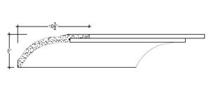 2D View of Plaster Cove Moulding – DC505-174 2D View image of Plaster Cove Moulding – DC505-174