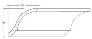 2D View image of Plaster Cove Moulding – DC505-176