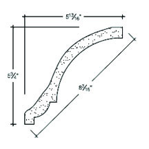Side View image of Plaster Cove Moulding – DC505-176