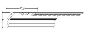 2D View of Plaster Cove Moulding – DC505-209 2D View image of Plaster Cove Moulding – DC505-209