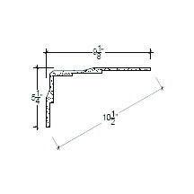 Side View image of Plaster Crown Moulding – DC505-212