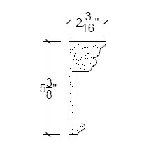 Side View image of Plaster Frieze Moulding – DC505-216