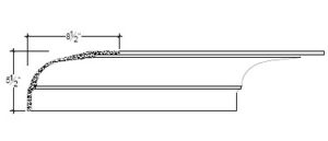 2D View image of Plaster Cove Moulding – DC505-230