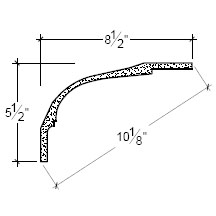 Side View image of Plaster Cove Moulding – DC505-230