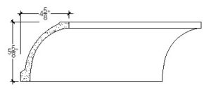 2D View image of Plaster Cove Moulding – DC505-270
