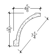 Side View image of Plaster Cove Moulding – DC505-270