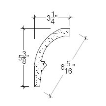 Side View image of Plaster Cove Moulding – DC505-322