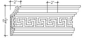 2D View image of Plaster Cornice – DC505-323