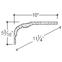 Side View image of Plaster Crown Moulding – DC505-362