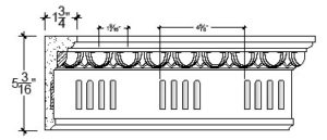 2D View image of Plaster Cornice – DC505-364