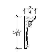 Side View image of Plaster Cornice – DC505-364