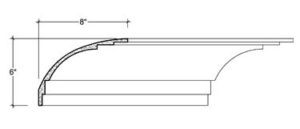 2D View of Plaster Cove Moulding – DC506-010 2D View image of Plaster Cove Moulding – DC506-010
