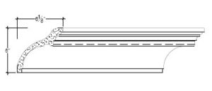 2D View of Plaster Cove Moulding – DC506-011 2D View image of Plaster Cove Moulding – DC506-011